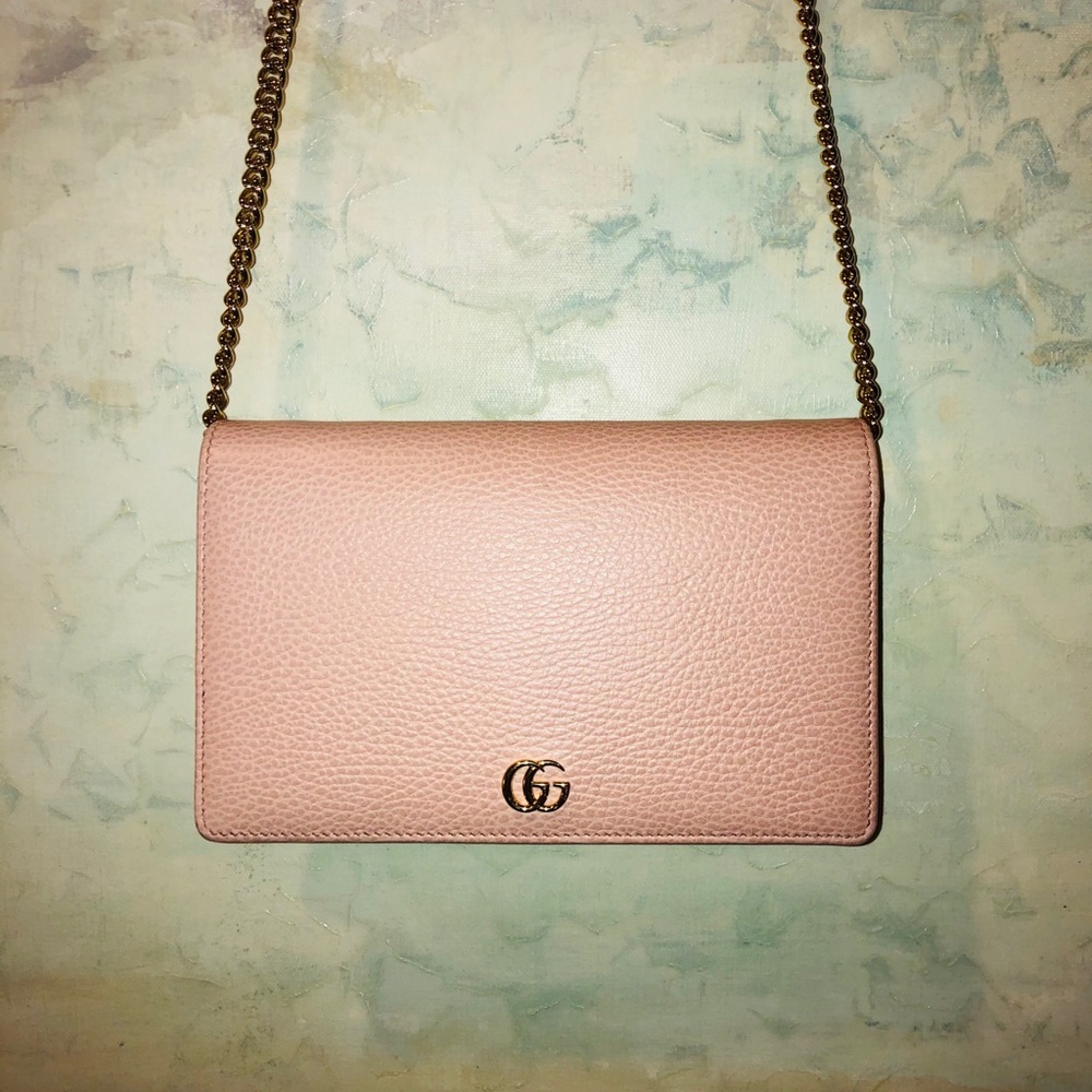 Gucci Pink Leather Crossbody WOC